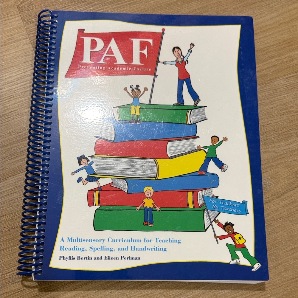 PAF Preventing Academic Failure Curriculum Book - Blue Cover